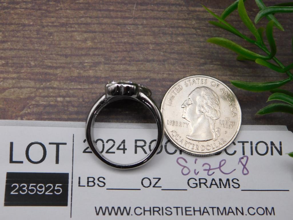 STONE RING ROCK STONE LAPIDARY SPECIMEN - 2