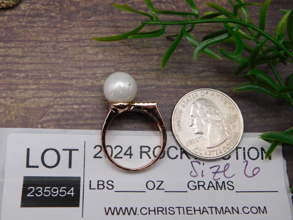 STONE RING ROCK STONE LAPIDARY SPECIMEN - 2