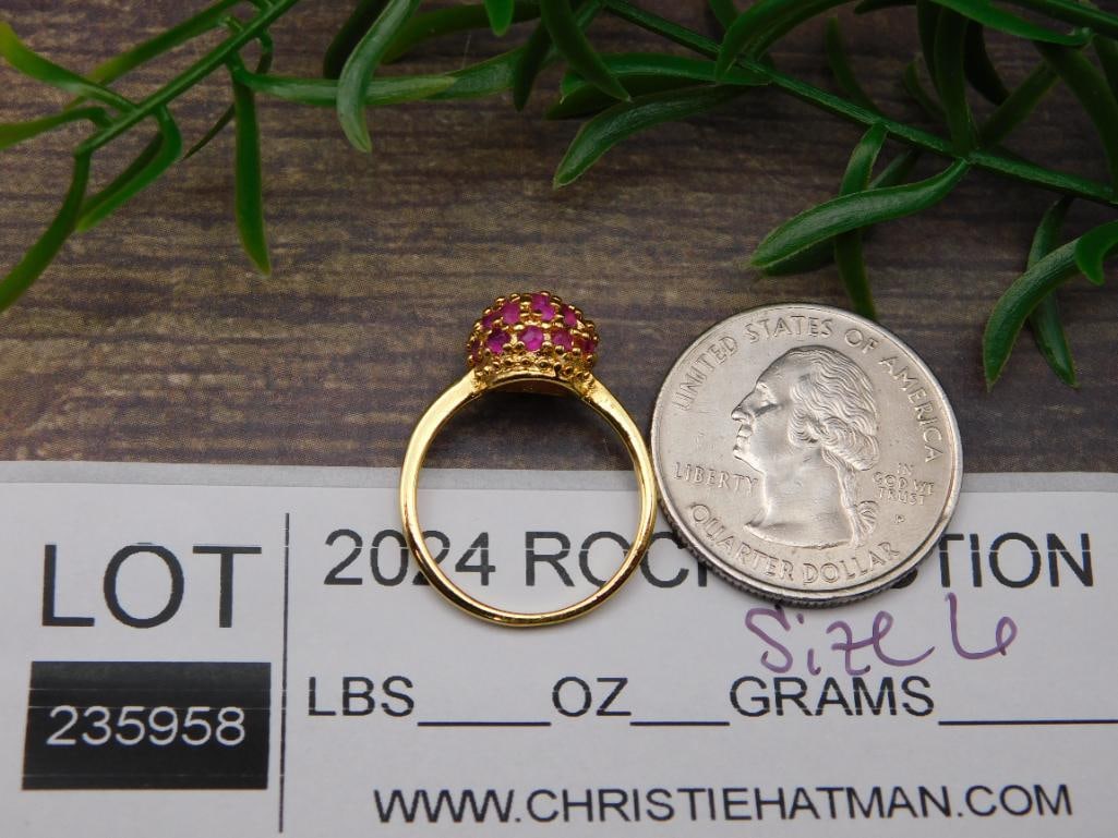 STONE RING ROCK STONE LAPIDARY SPECIMEN - 2