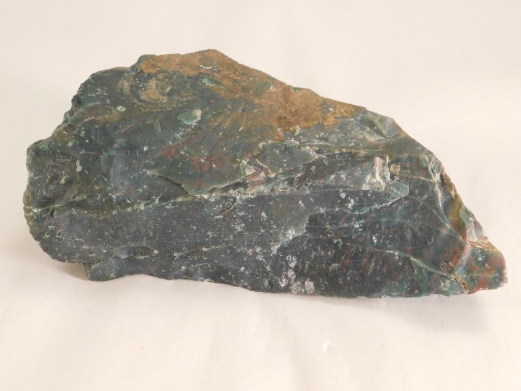 BLOODSTONE ROCK STONE LAPIDARY SPECIMEN: BLOODSTONE ROCK STONE LAPIDARY SPECIMEN