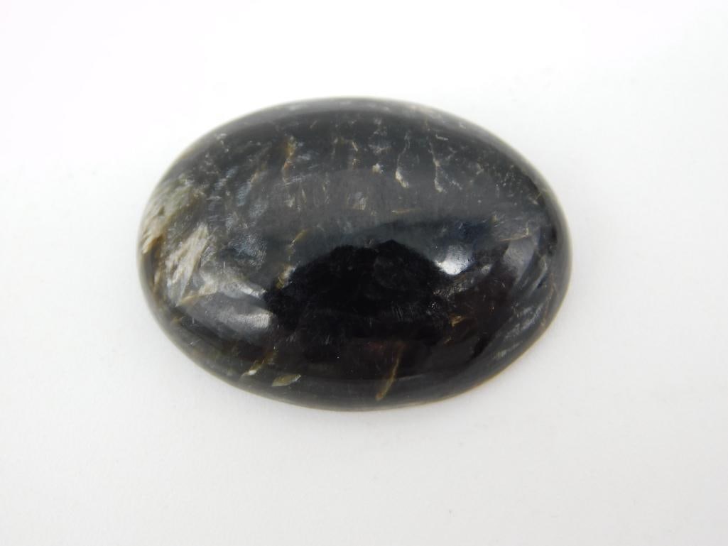 SERAPHINITE GOLDEN CABOCHON ROCK STONE LAPIDARY SPECIMEN: SERAPHINITE GOLDEN CABOCHON ROCK STONE LAPIDARY SPECIMEN