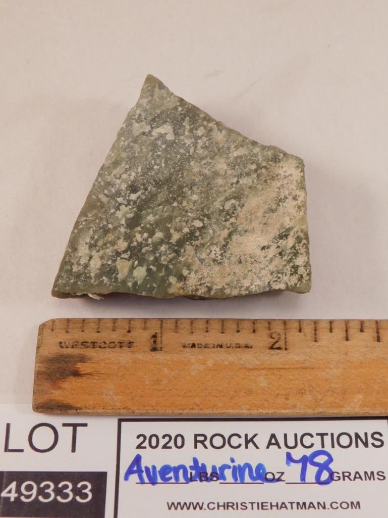 AVENTURINE ROCK STONE LAPIDARY SPECIMEN: AVENTURINE ROCK STONE LAPIDARY SPECIMEN