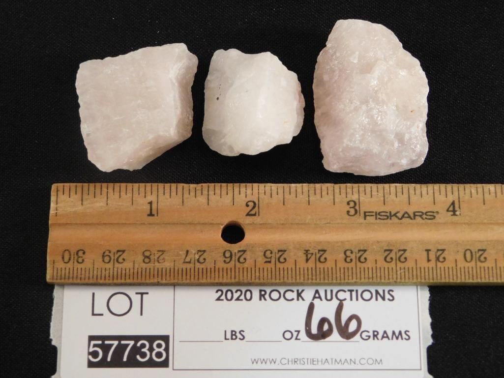 ROSE QUARTZ ROCK STONE LAPIDARY - 2