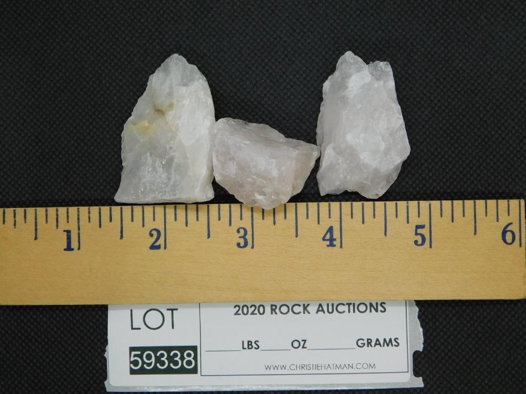 ROSE QUARTZ ROUGH 3 PIECES - 2