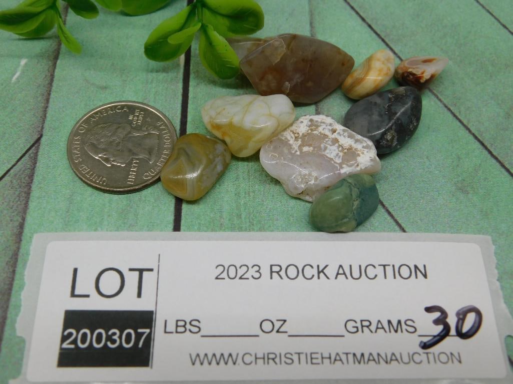 TUMBLED AGATE ROCK STONE LAPIDARY SPECIMEN - 2