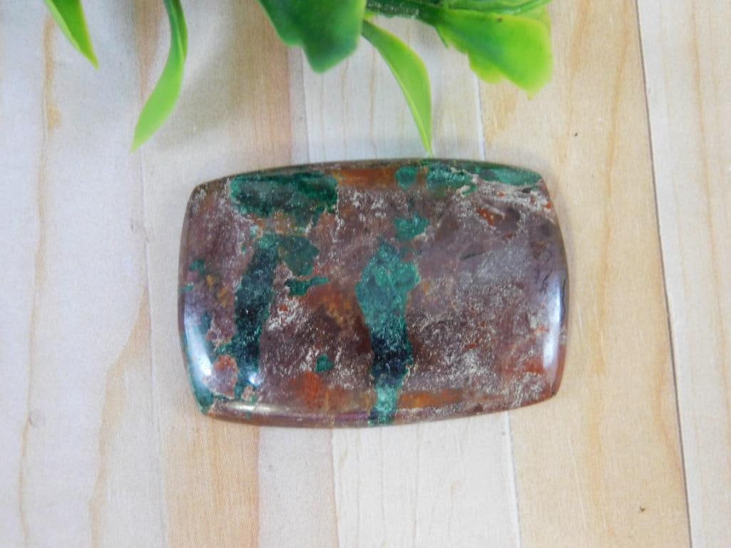 CHRYSOCOLLA CABOCHON ROCK STONE LAPIDARY SPECIMEN: CHRYSOCOLLA CABOCHON ROCK STONE LAPIDARY SPECIMEN