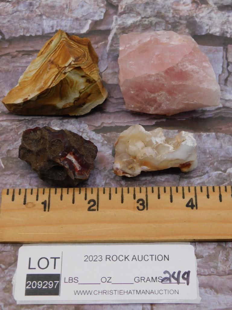 MIXED ROUGH ROCK ROCK STONE LAPIDARY SPECIMEN - 2