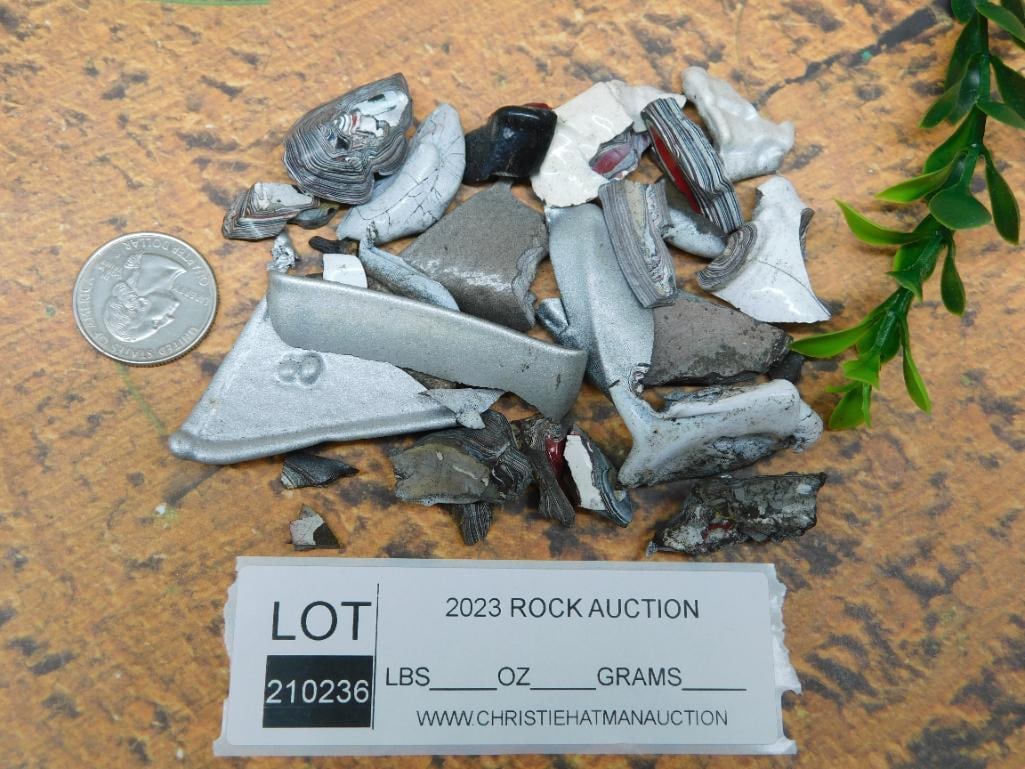 FORDITE MOTOR CITY AGATE ROCK STONE LAPIDARY SPECIMEN - 2