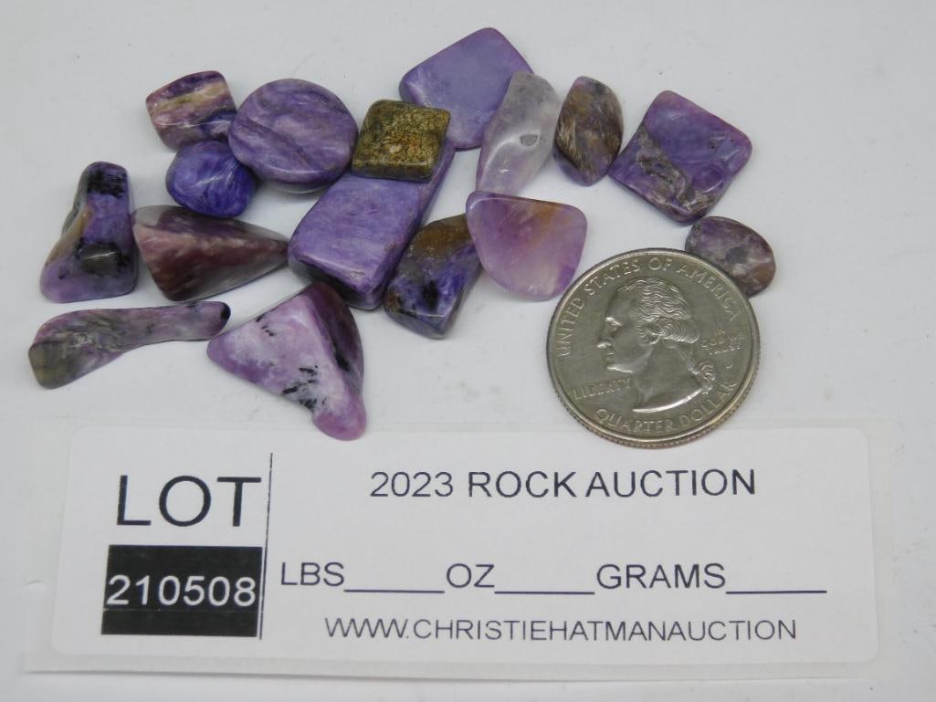 CHAROITE ROCK STONE LAPIDARY SPECIMEN - 2