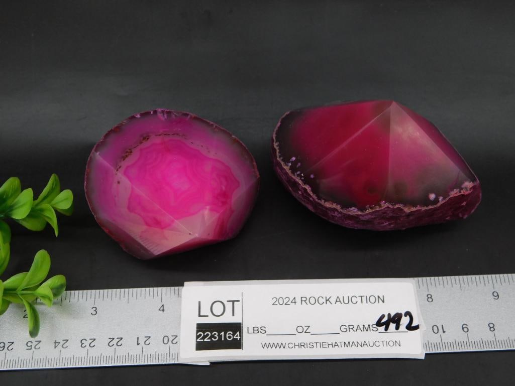 AGATE POINT ROCK STONE LAPIDARY SPECIMEN - 2