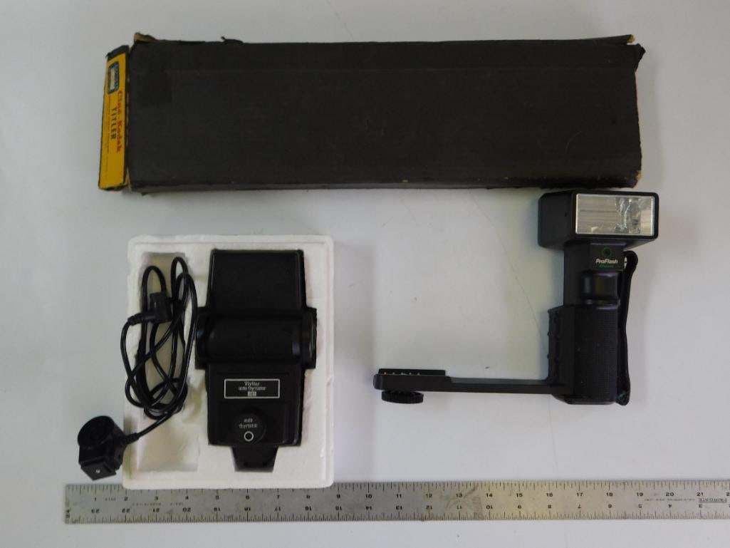 B ELECTRONIC FLASH UNIT SYSTEM FOR CAMERA VINTAGE ANTIQUE - 5