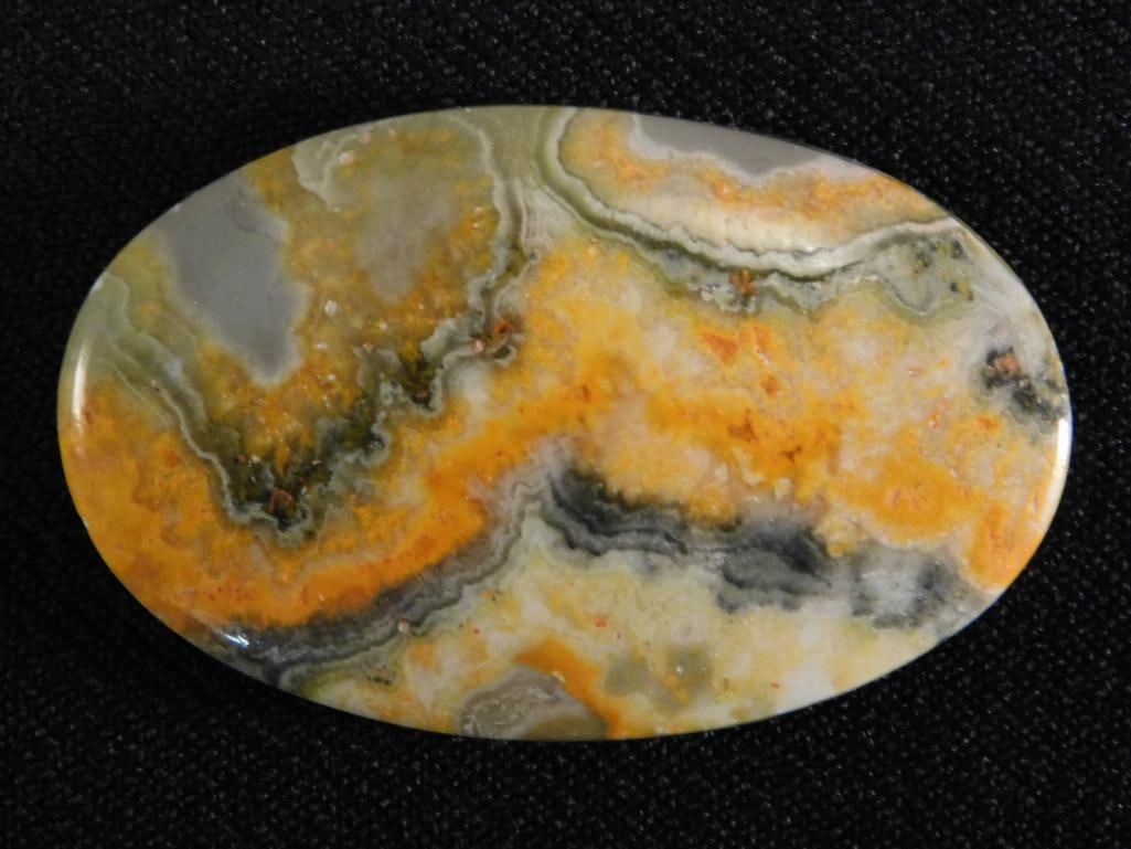 BUMBLEBEE JASPER CABOCHON ROCK STONE LAPIDARY SPECIMEN: BUMBLEBEE JASPER CABOCHON ROCK STONE LAPIDARY SPECIMEN