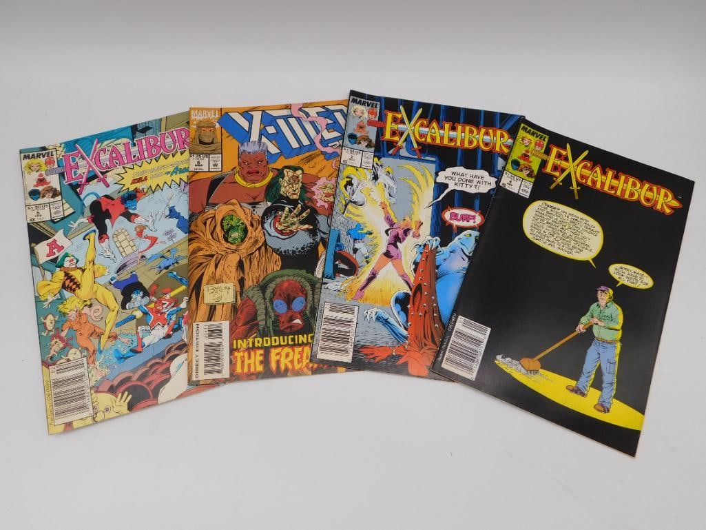 VINTAGE MARVEL EXCALIBUR AND X-MEN COMIC BOOKS (1 of 2)