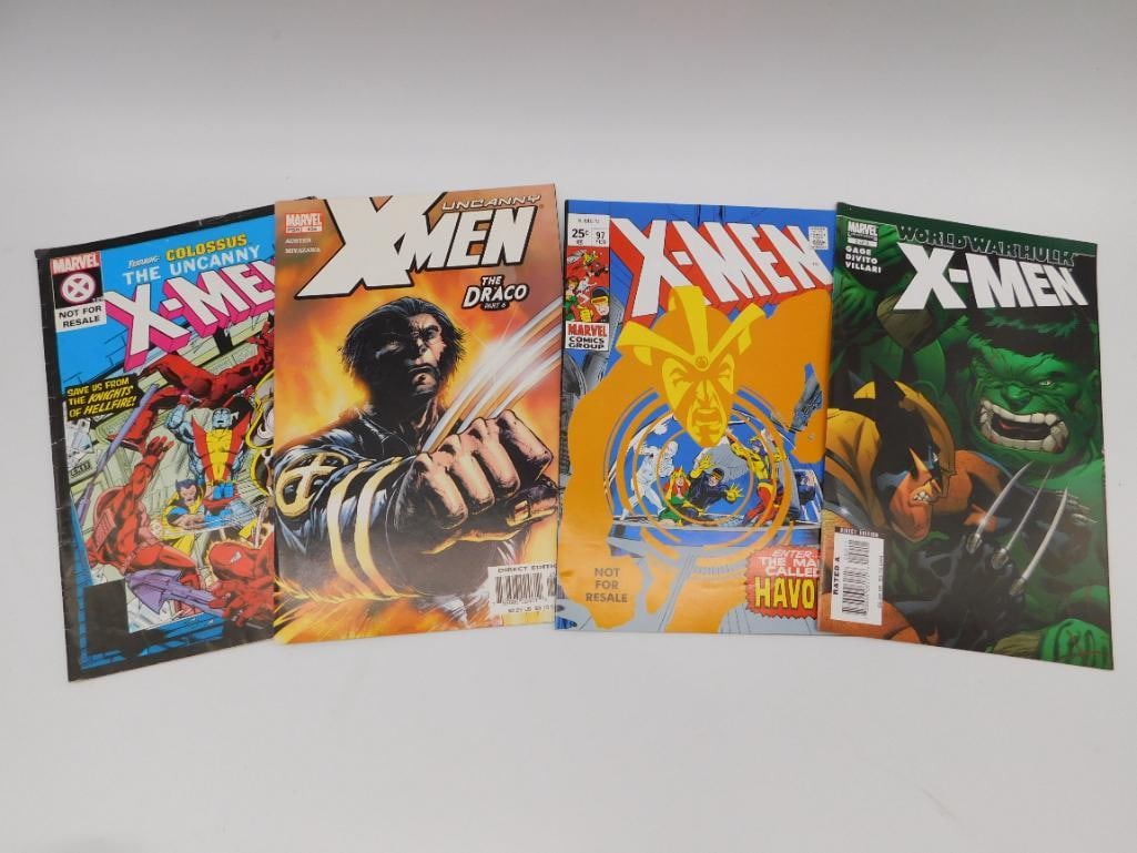 X-MEN MARVEL COMIC BOOKS LOT OF 4 (1 of 2)