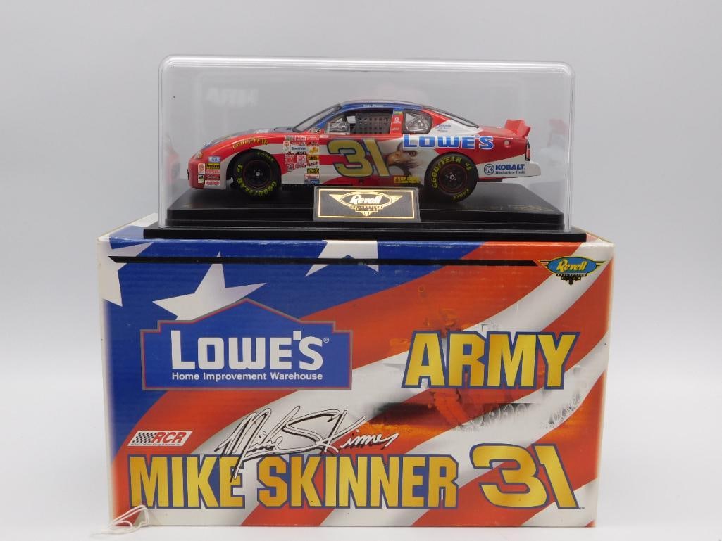 NASCAR LOWES ARMY MONTE CARLO MIKE SKINNER DIE-CAST CAR DISPLAY WITH ORIGINAL BOX (1 of 2)