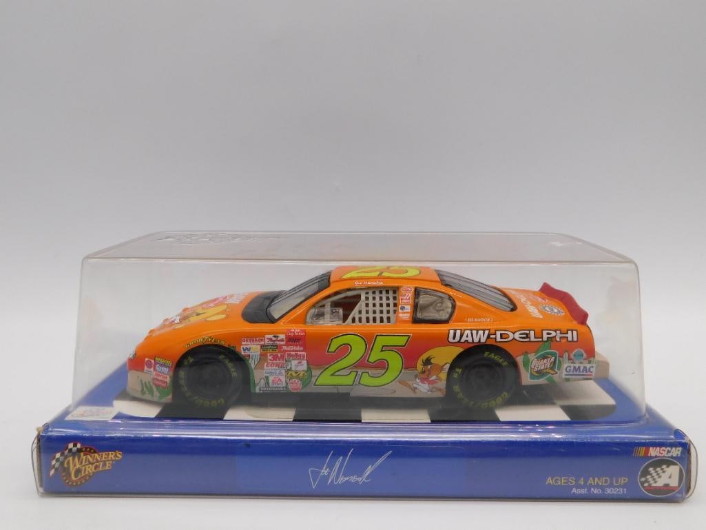 WINNERS CIRCLE NASCAR JOE NEMECHEK MONTE CARLO DIE-CAST CAR IN DISPLAY (1 of 2)
