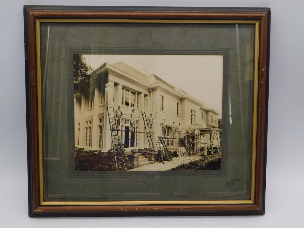 FRAMED VINTAGE HAND-TINTED PHOTOGRAPH ANTIQUE PHOTOGRAPHY: FRAMED VINTAGE HAND-TINTED PHOTOGRAPH ANTIQUE PHOTOGRAPHY