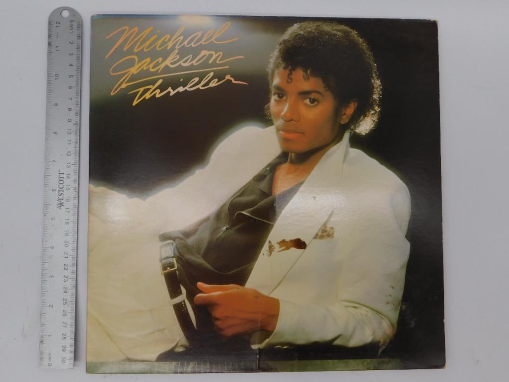 MICHAEL JACKSON THRILLER VINYL LP RECORD - 4