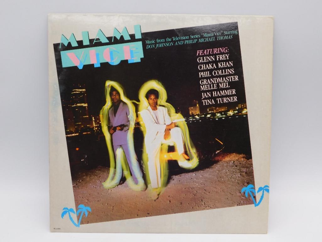 MIAMI VICE MUSIC FROM THE TELEVISION SERIES VINYL LP RECORD: MIAMI VICE MUSIC FROM THE TELEVISION SERIES VINYL LP RECORD