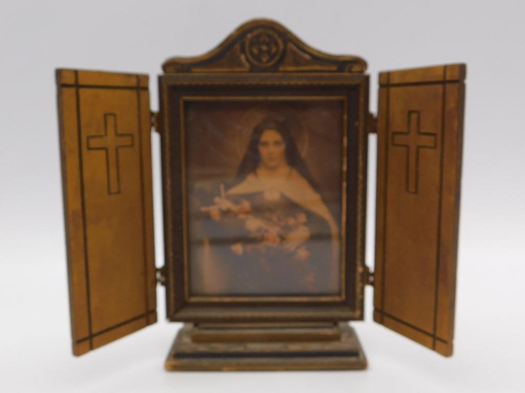 FRAMED VINTAGE PORTRAIT PAINTING VINTAGE ANTIQUE (1 of 2)