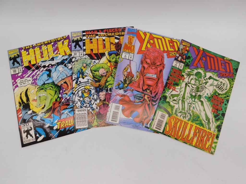RETRO X-MEN AND THE INCREDIBLE HULK COMIC BOOKS (1 of 2)