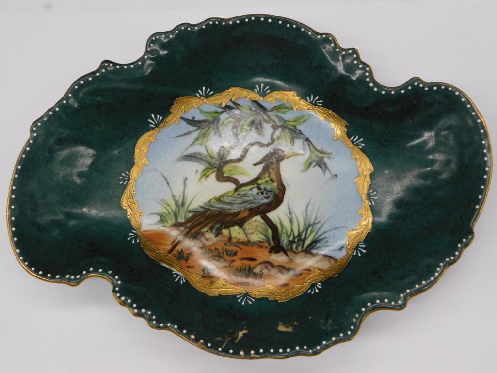 C DOMINIES MAJOLICA-STYLE WALL DISH VINTAGE ANTIQUE (1 of 3)