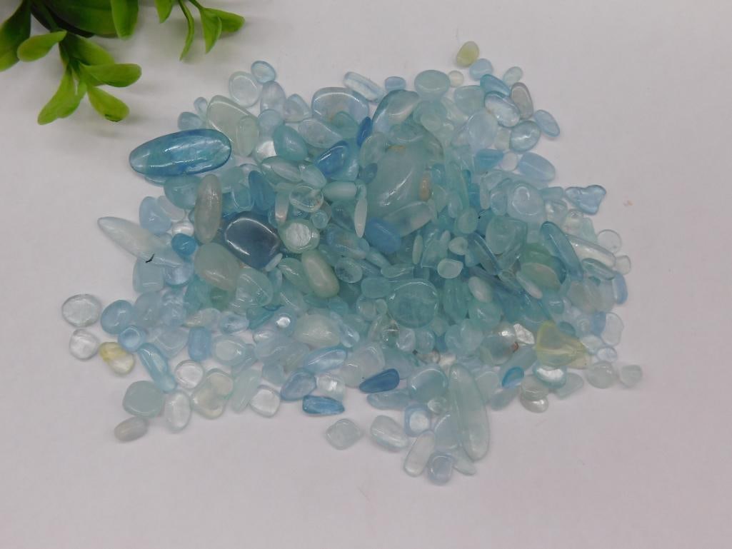 AQUAMARINE GEMSTONES 100 GRAMS ROCK STONE LAPIDARY SPECIMEN: AQUAMARINE GEMSTONES 100 GRAMS ROCK STONE LAPIDARY SPECIMEN