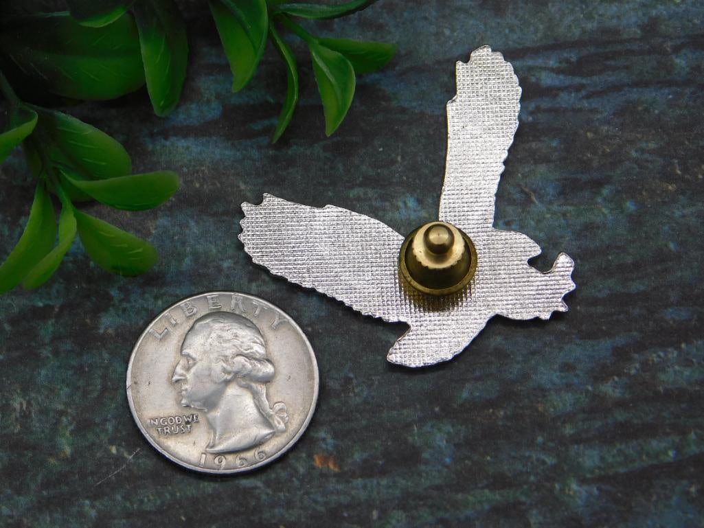 ENAMEL EAGLE LAPEL PIN - 2