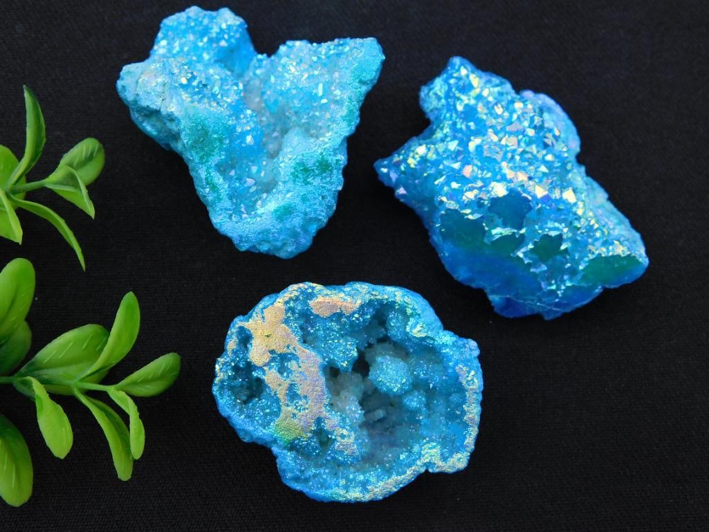 BLUE ALIEN EGG GEODE ROCK STONE LAPIDARY SPECIMEN (1 of 1)