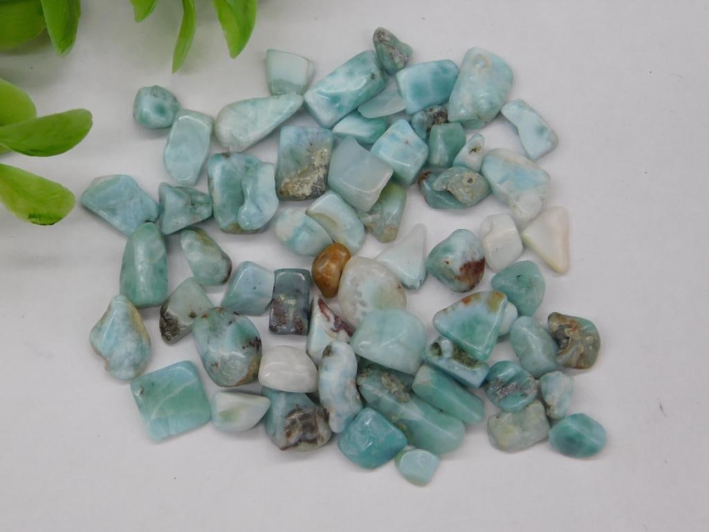 LARIMAR GEMSTONES ROCK STONE LAPIDARY SPECIMEN (1 of 3)
