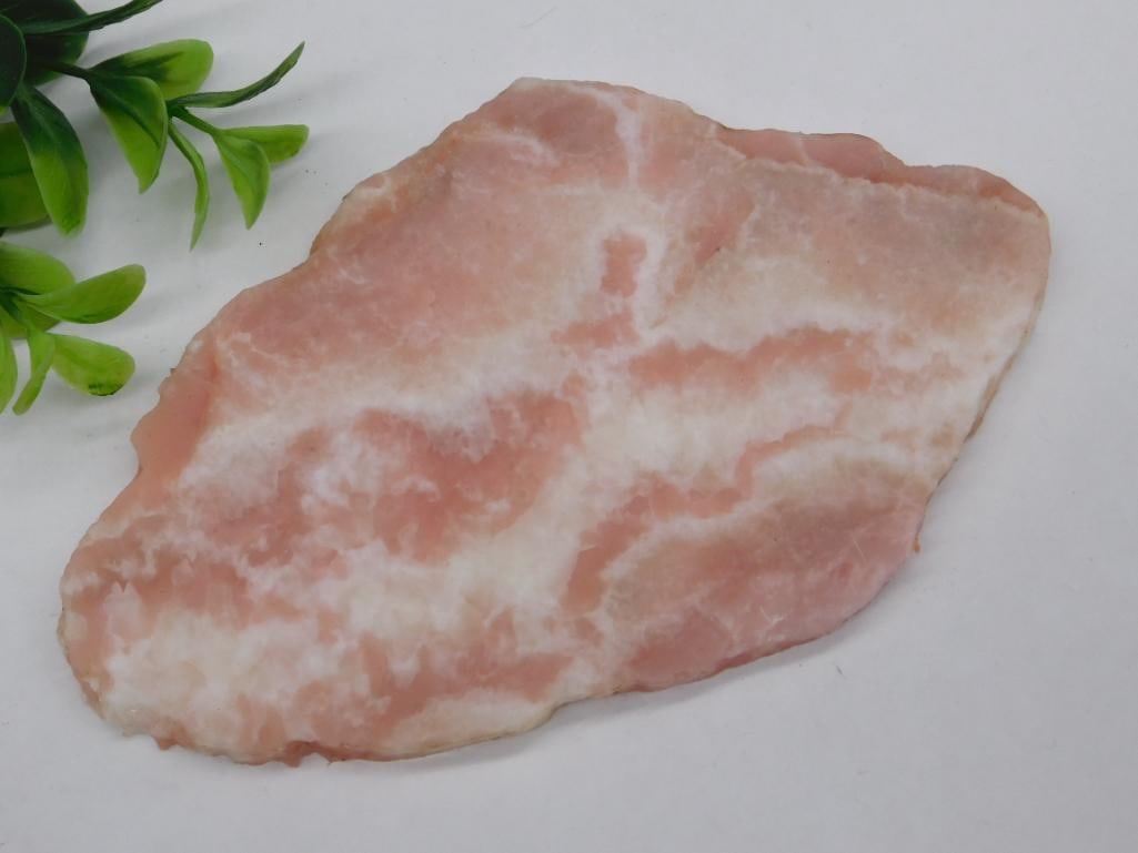 ROSE QUARTZ SLAB ROCK STONE LAPIDARY SPECIMEN (1 of 2)
