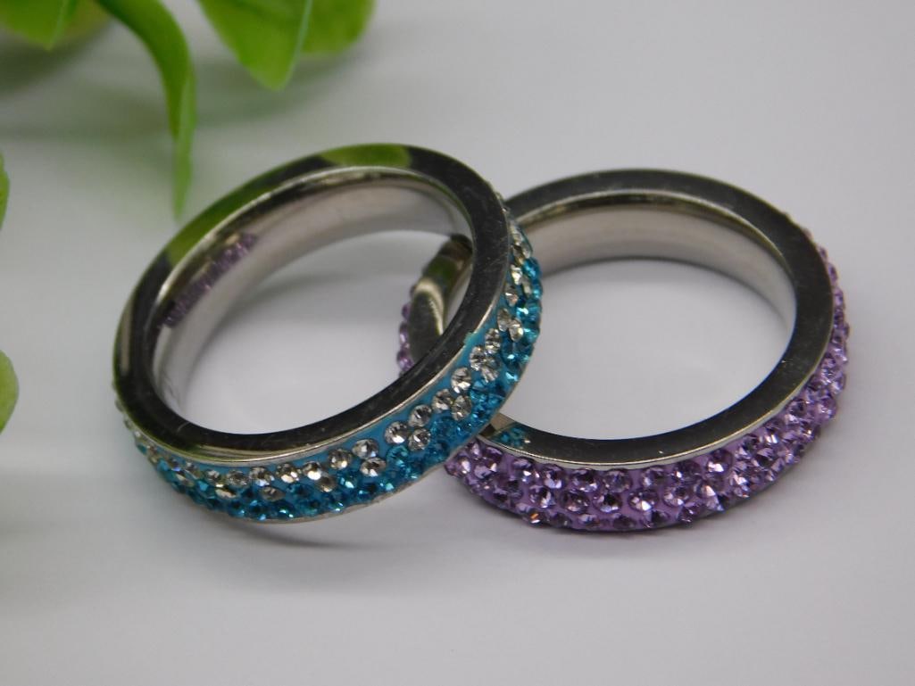 STONE RINGS ROCK STONE LAPIDARY SPECIMEN (1 of 2)