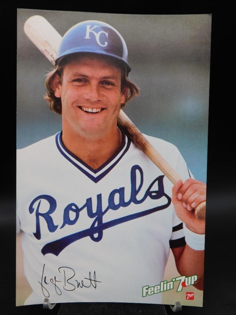 GEORGE BRETT 7UP ADVERTISING POSTER (1 of 2)