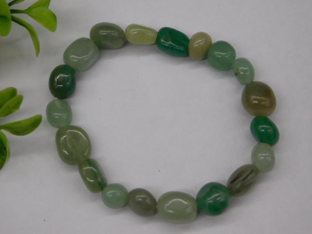 AVENTURINE STRETCH BRACELET ROCK STONE LAPIDARY SPECIMEN: AVENTURINE STRETCH BRACELET ROCK STONE LAPIDARY SPECIMEN