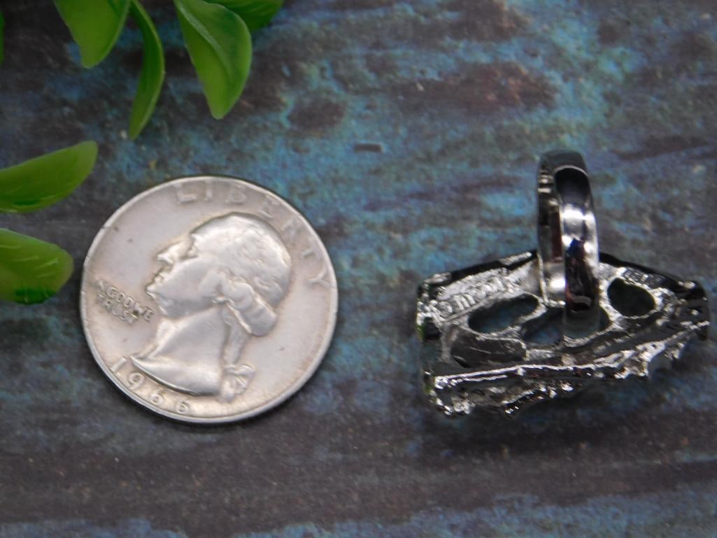 SILVER TONE RING - 2