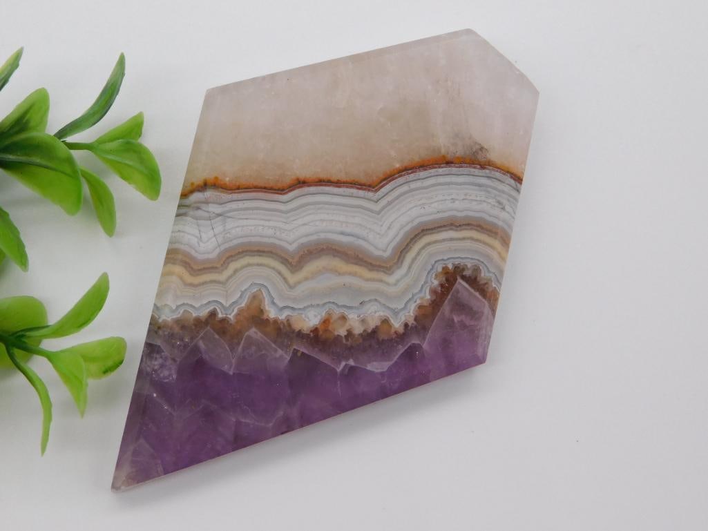 AMETHYST AGATE ROCK STONE LAPIDARY SPECIMEN (1 of 2)