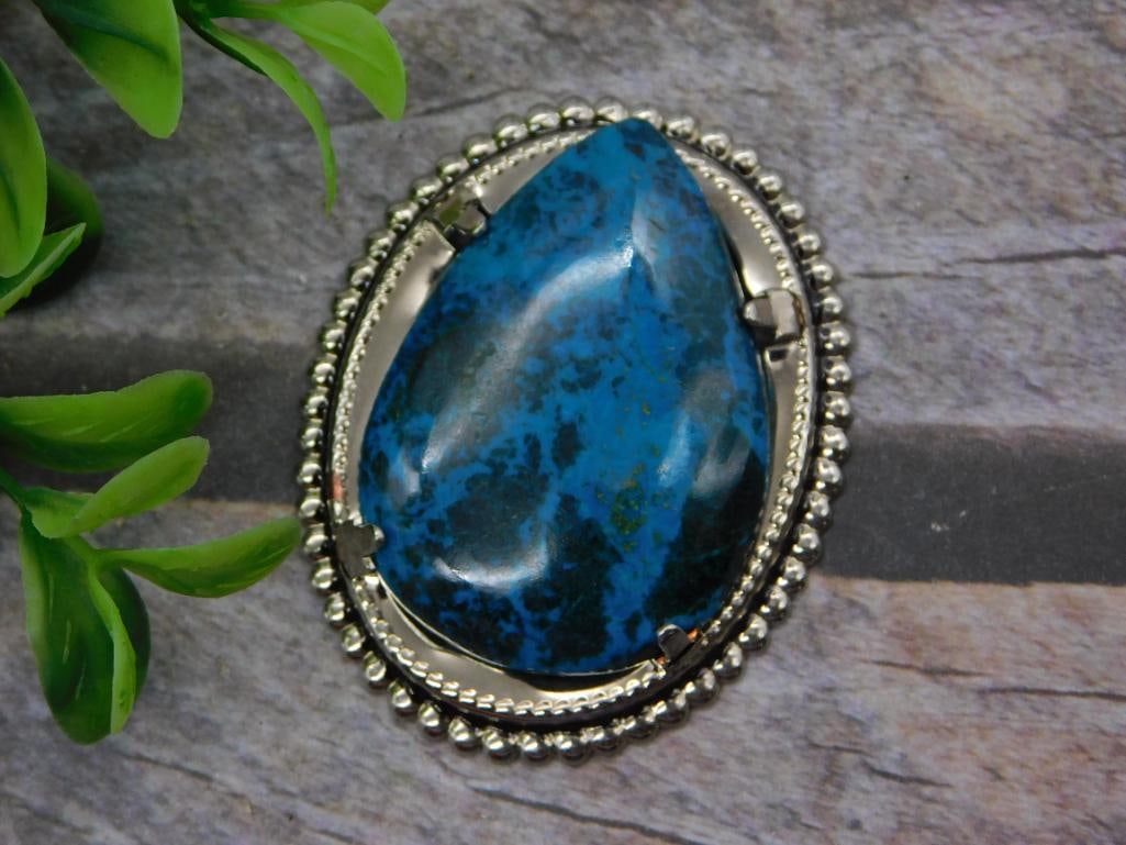 SHATTUCKITE PENDANT ROCK STONE LAPIDARY SPECIMEN (1 of 2)