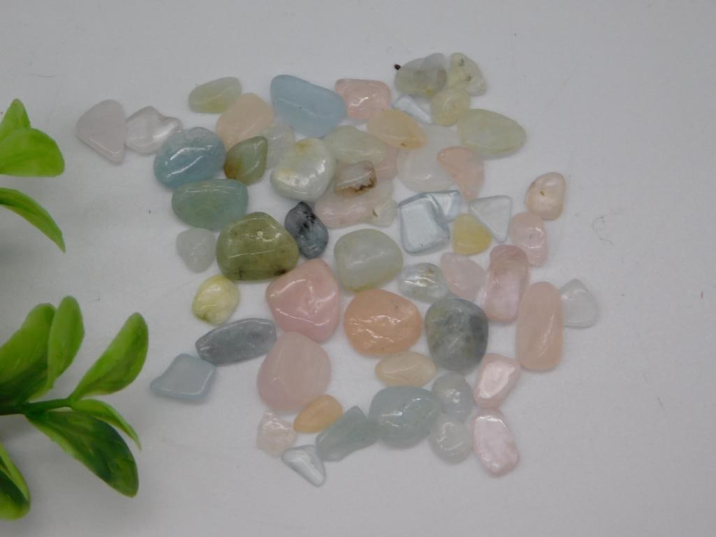 MORGANITE GEMSTONES ROCK STONE LAPIDARY SPECIMEN: MORGANITE GEMSTONES ROCK STONE LAPIDARY SPECIMEN