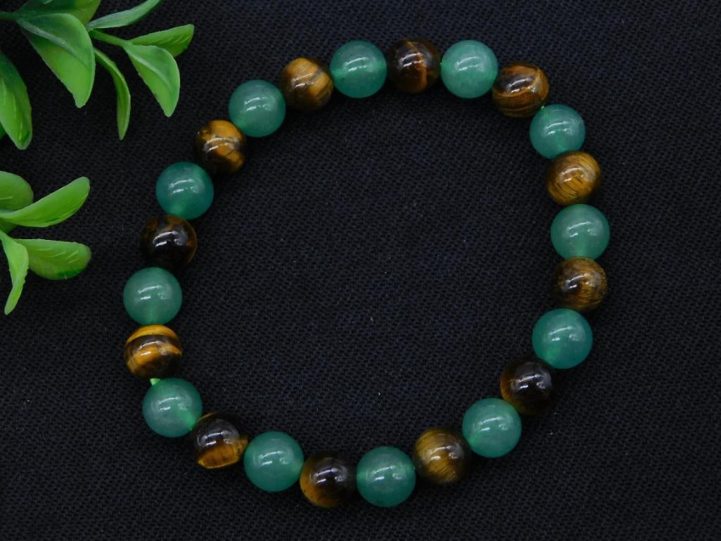 MIXED STONE STRETCH BRACELET ROCK STONE LAPIDARY SPECIMEN (1 of 2)