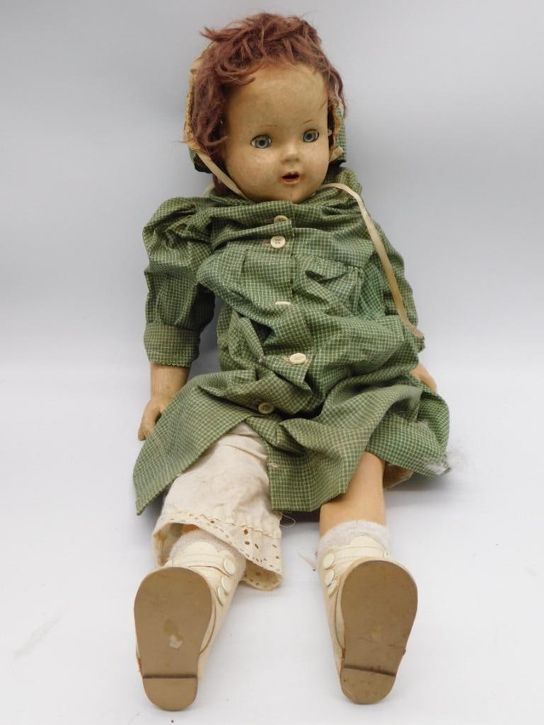 VINTAGE COMPOSITION DOLL ANTIQUE TOY (1 of 3)