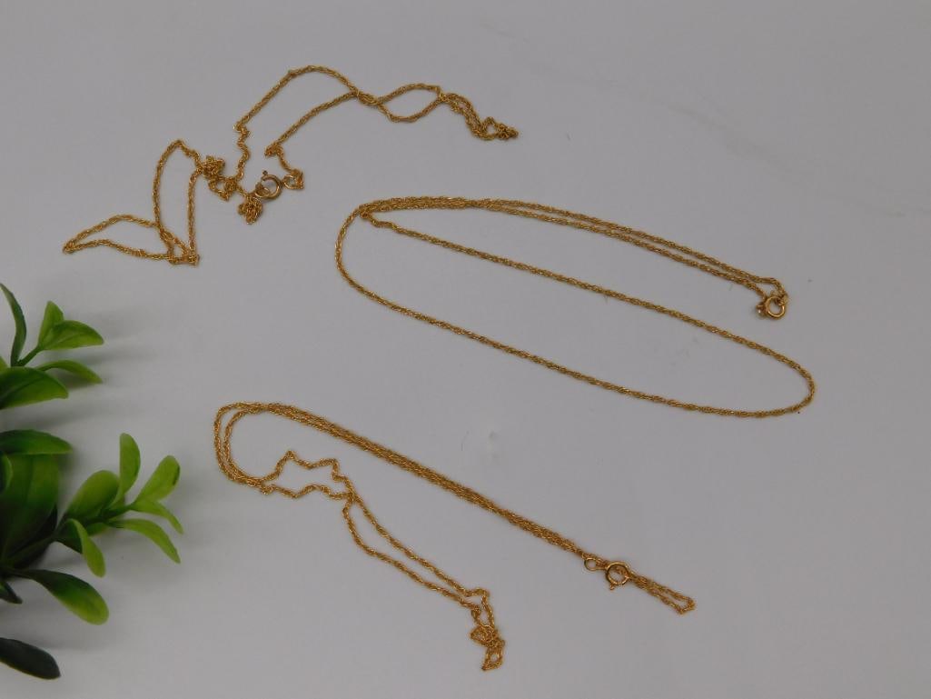 14K GOLD FILLED NECKLACES LOT OF 3 (1 of 4)
