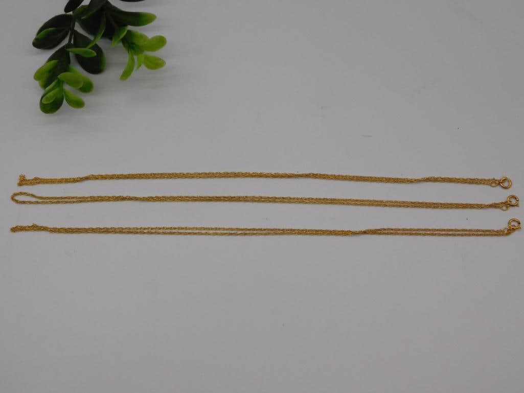14K GOLD FILLED NECKLACES LOT OF 3 (1 of 4)