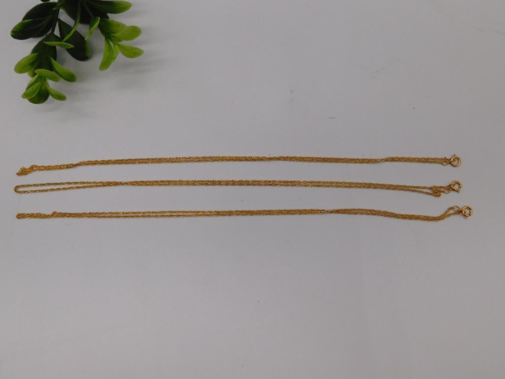 14K GOLD FILLED NECKLACES LOT OF 3 (1 of 3)