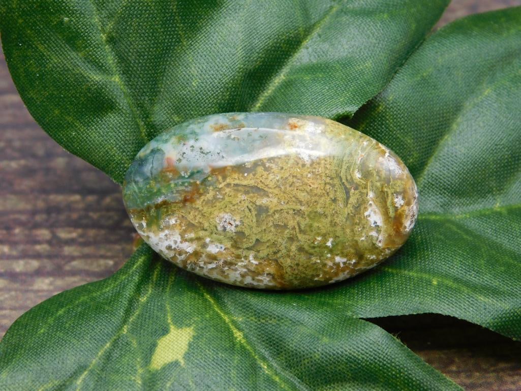 OCEAN JASPER CABOCHON ROCK STONE LAPIDARY SPECIMEN (1 of 2)