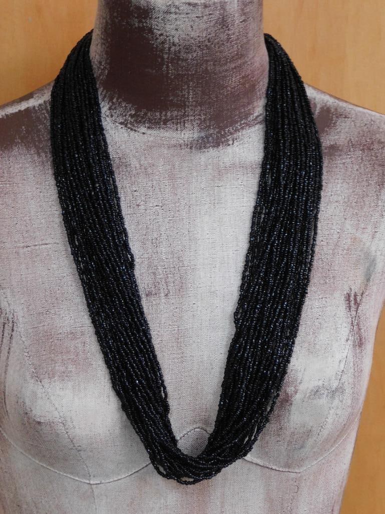 SEED BEAD NECKLACE ROCK STONE LAPIDARY SPECIMEN (1 of 2)