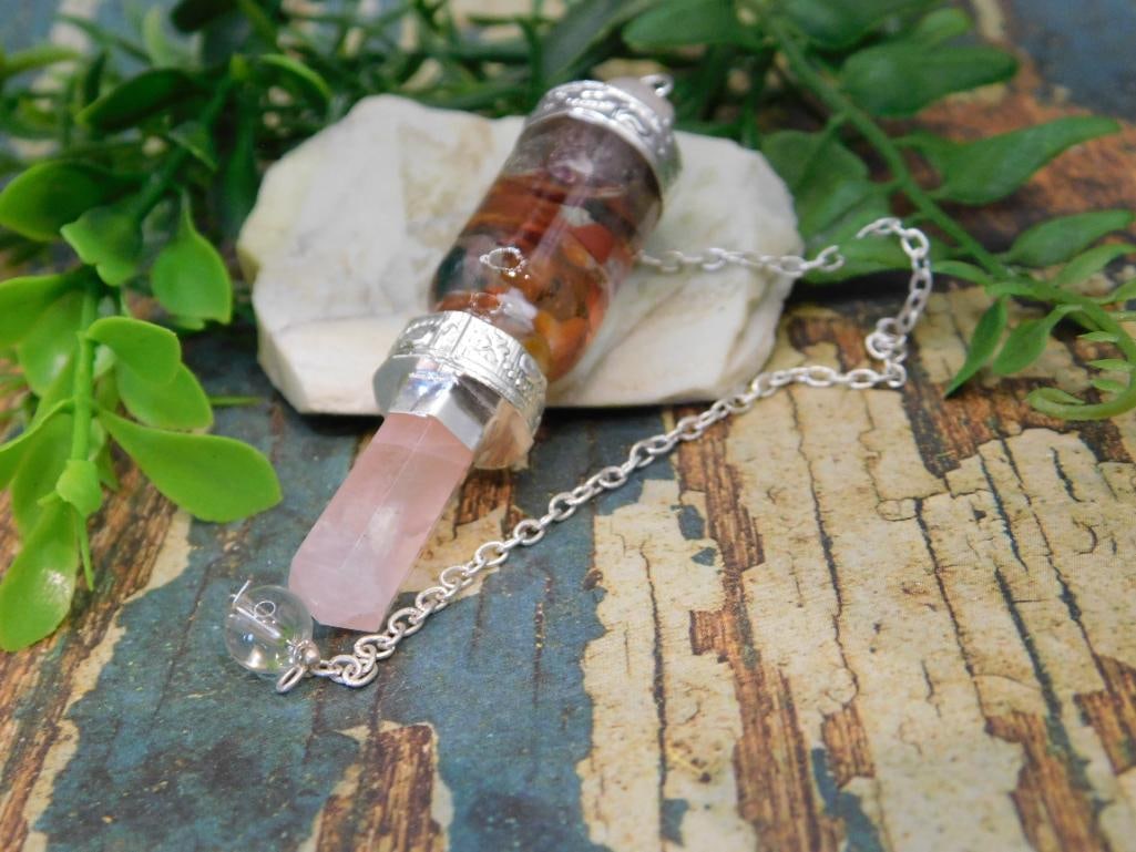 MIXED STONE PENDULUM ROCK STONE LAPIDARY SPECIMEN (1 of 3)