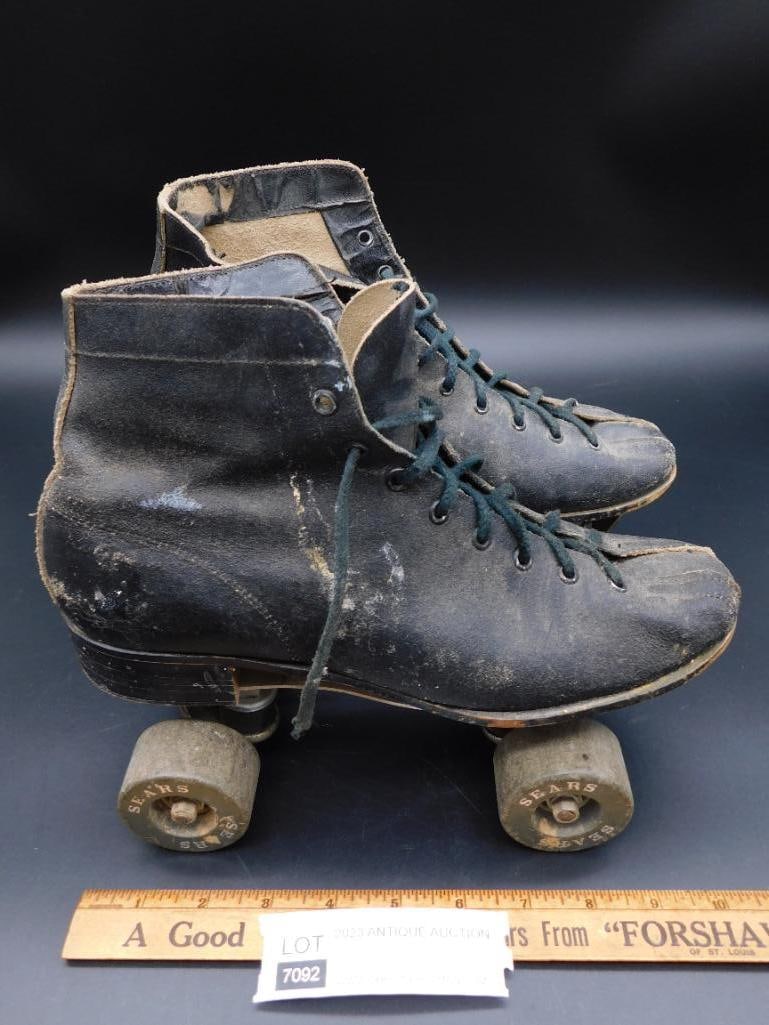 SEARS ROLLERSKATES VINTAGE ANTIQUE - 2