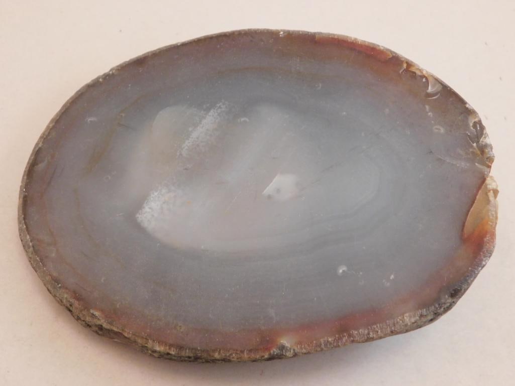 AGATE ROCK STONE LAPIDARY SPECIMEN (1 of 2)