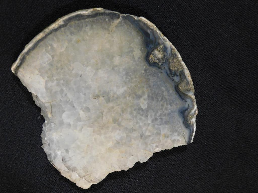 GEODE SLICE ROCK STONE LAPIDARY SPECIMEN (1 of 2)