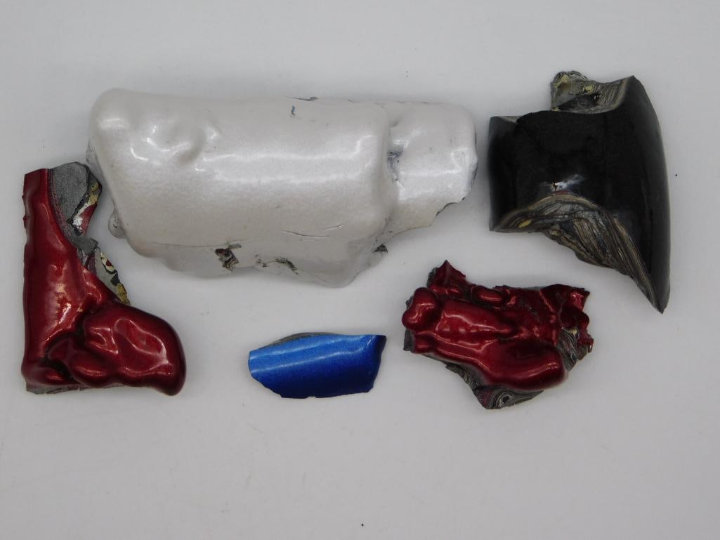 FORDITE MOTOR CITY AGATE ROCK STONE LAPIDARY SPECIMEN (1 of 2)